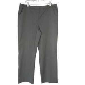 Worthington Modern Fit Dress Pants Womens 18 Gray Sits Below Waist New